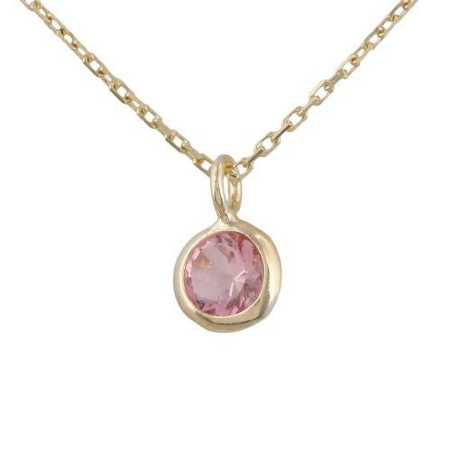 ネックレス ピアスセット K10YG Pトルマリン