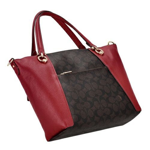 コーチ アウトレット ショルダーバッグ レディース シグネチャー レッド COACH OUTLET CCQ24 IMXD0 ウォルナット/ボールドレッド