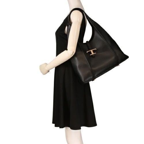 トッズ ショルダーバッグ レディース Tタイムレス T TIMELESS ブラック TOD’S XBWTSBE9300Q8E B999 BLACK