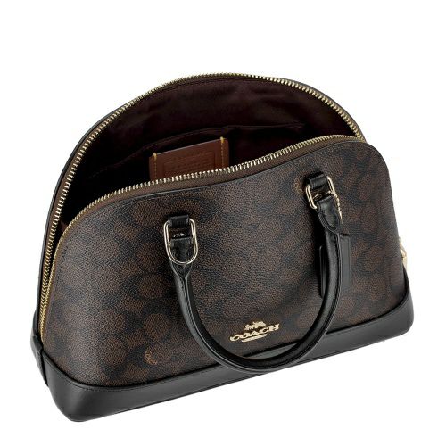 コーチ アウトレット ハンドバッグ レディース シグネチャー ブラウン COACH OUTLET CCQ26 IMXAQ ウォルナット/ブラック