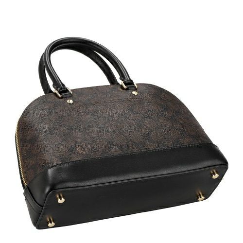 コーチ アウトレット ハンドバッグ レディース シグネチャー ブラウン COACH OUTLET CCQ26 IMXAQ ウォルナット/ブラック