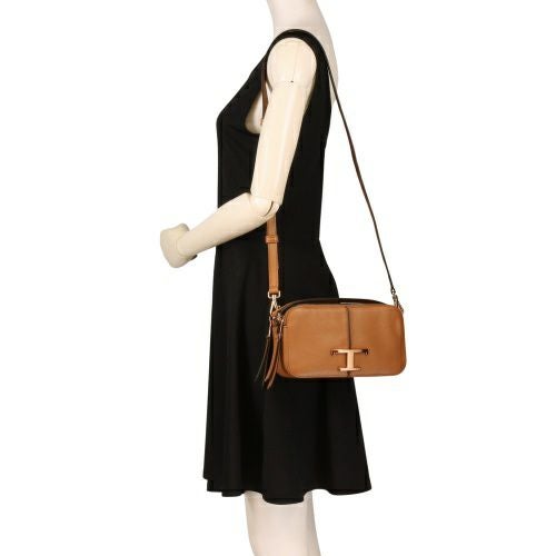 トッズ ハンドバッグ レディース Tタイムレス T TIMELESS ブラウン TOD’S XBWTSAB0100Q8E S410 KENIA SCURO