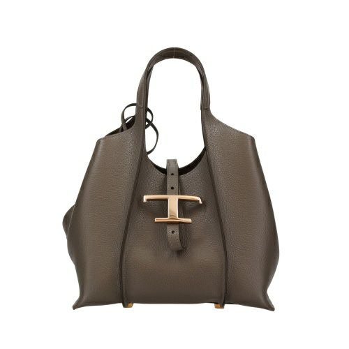 トッズ ハンドバッグ レディース Tタイムレス T TIMELESS グレー TOD’S XBWTSBA9100XSO B400 DARK GRAY