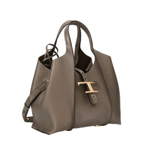 トッズ ハンドバッグ レディース Tタイムレス T TIMELESS グレー TOD’S XBWTSBA9100XSO B400 DARK GRAY
