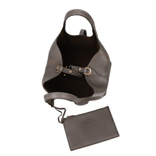 トッズ ハンドバッグ レディース Tタイムレス T TIMELESS グレー TOD’S XBWTSBA9100XSO B400 DARK GRAY