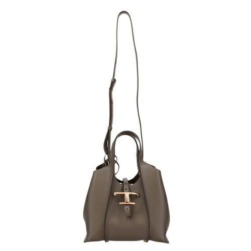 トッズ ハンドバッグ レディース Tタイムレス T TIMELESS グレー TOD’S XBWTSBA9100XSO B400 DARK GRAY