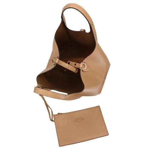 トッズ ハンドバッグ レディース Tタイムレス T TIMELESS ブラウン TOD’S XBWTSBA9100XSO C811 LIGHT BROWN