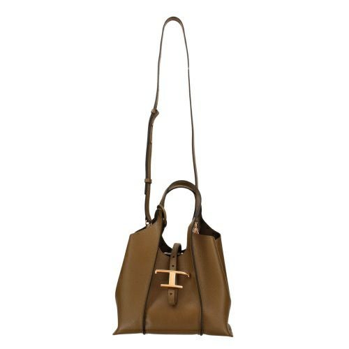 トッズ ハンドバッグ レディース Tタイムレス T TIMELESS ブラウン TOD’S XBWTSBA9100XSO S411 KHAKI BROWN