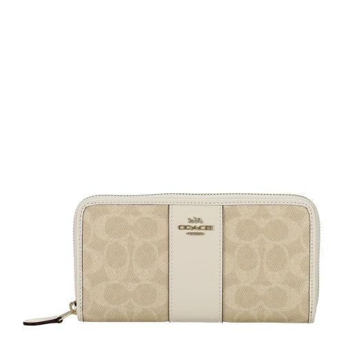 コーチ アウトレット 長財布 レディース シグネチャー ホワイト COACH