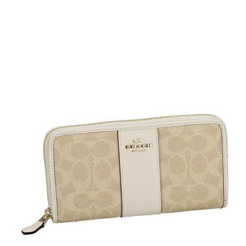 コーチ アウトレット 長財布 レディース シグネチャー ホワイト COACH