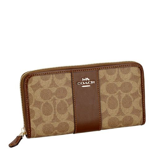コーチ アウトレット 長財布 レディース シグネチャー ブラウン COACH OUTLET CCQ07 IMXHE タン/ブラウン