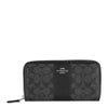 コーチ アウトレット 長財布 レディース シグネチャー ブラック COACH OUTLET CCQ07 SVO1U チャコール/ブラック