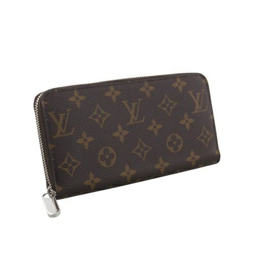 ルイヴィトン 長財布 モノグラム ジッピー・ウォレット ブラウン LOUIS VUITTON M27029 Monogram Silver