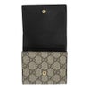 グッチ 二つ折り財布 レディース ダブルG バイカラー ミディアム ウォレット ブラック GUCCI 598587 AACFE 1069