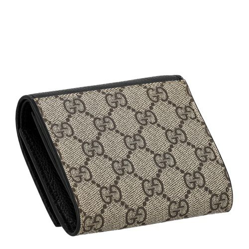 グッチ 二つ折り財布 レディース ダブルG バイカラー ミディアム ウォレット ブラック GUCCI 598587 AACFE 1069