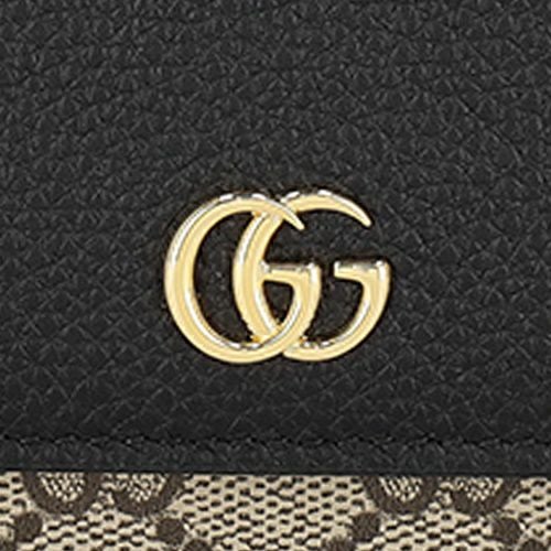 グッチ 二つ折り財布 レディース ダブルG バイカラー ミディアム