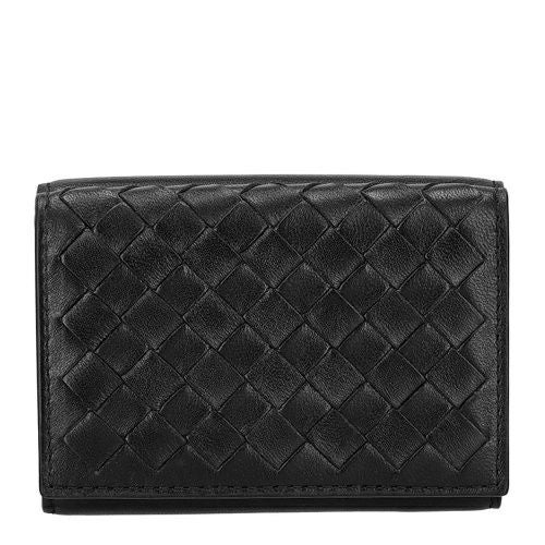 ボッテガヴェネタ 三つ折り財布 メンズ イントレチャート ブラック BOTTEGA VENETA 515385 V3UN2 1295
