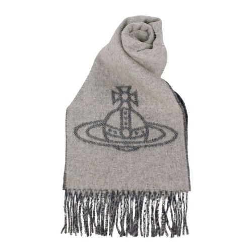 ◾Vivienne Westwood ベレー帽&イタリー製マフラー　計2点 ヴィヴィアンウエストウッド マフラー レディース グレー Vivienne