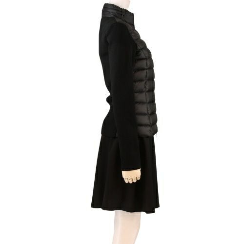 モンクレール ダウンジャケット レディース Lサイズ CARDIGAN ブラック