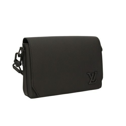 ルイヴィトン ショルダーバッグ アエログラム テイクオフ･メッセンジャー PM ブラック LOUIS VUITTON M24769 ノワール