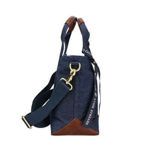 ビバリーヒルズポロクラブ ハンドバッグ レディース ネイビー BEVERLY HILLS POLO CLUB BH1006N DBL/DBL/IV