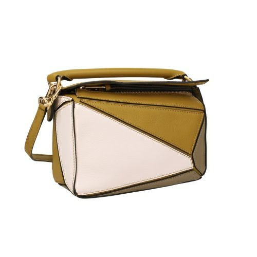 ロエベ ハンドバッグ レディース パズルバッグ スモール LOEWE A510U95X34 4025 OCHRE x SOFT WHITE