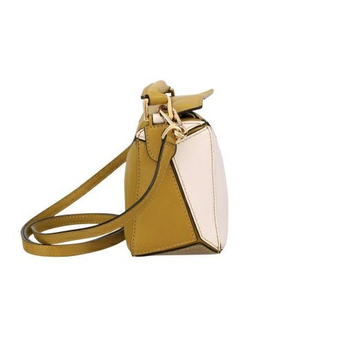 ロエベ ハンドバッグ レディース パズルバッグ スモール LOEWE A510U95X34 4025 OCHRE x SOFT WHITE