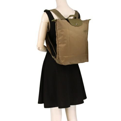 ロンシャン リュックサック レディース LE PLIAGE プリアージュグリーンリュックＭ ブラウン LONGCHAMP 10284 919 M04 ARTICHOKE