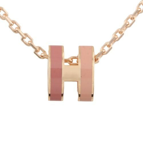 エルメス ネックレス レディース MINI POP H ロカバール ネックレス ピンク HERMES H100066FO BEAUTE/PGD