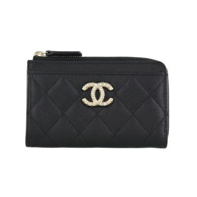 シャネル コインケース レディース ブラック CHANEL AP4091 B16988 