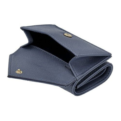 ヴィヴィアンウエストウッド 三つ折り財布 レディース SAFFIANO PLAIN ブルー Vivienne Westwood 5115002EW S0021 K408 DENIM BLUE