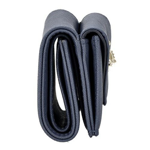 ヴィヴィアンウエストウッド 三つ折り財布 レディース SAFFIANO PLAIN ブルー Vivienne Westwood 5115002EW S0021 K408 DENIM BLUE