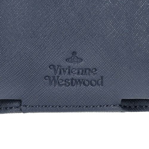 ヴィヴィアンウエストウッド 三つ折り財布 レディース SAFFIANO PLAIN ブルー Vivienne Westwood 5115002EW S0021 K408 DENIM BLUE