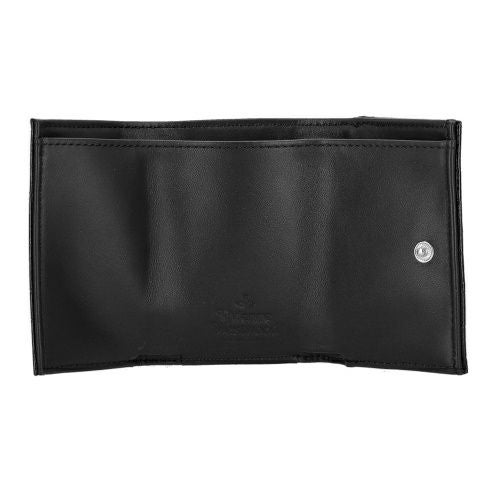 ヴィヴィアンウエストウッド 黒 型押し加工 Vivienne Westwood ヴィヴィアンウエストウッド 長財布 オーブ レザー