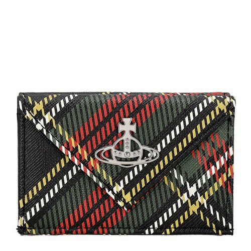 ヴィヴィアンウエストウッド 三つ折り財布 レディース SAFFIANO PRINTED マルチカラー Vivienne Westwood 5115002FW S0022 N302 CHELSEA TARTAN
