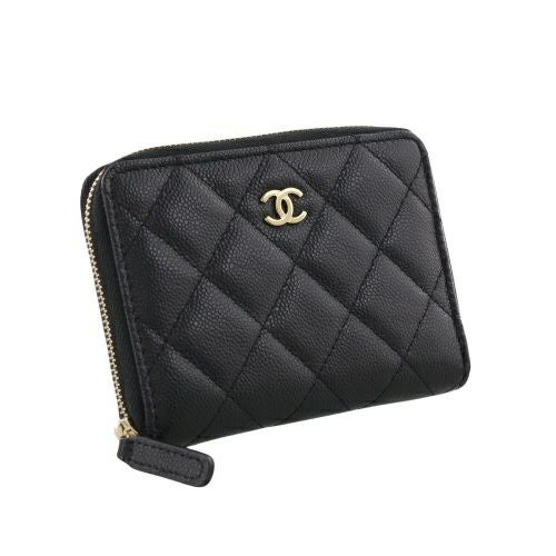 シャネル 二つ折り財布 レディース ブラック CHANEL AP4652 B10583 C3906