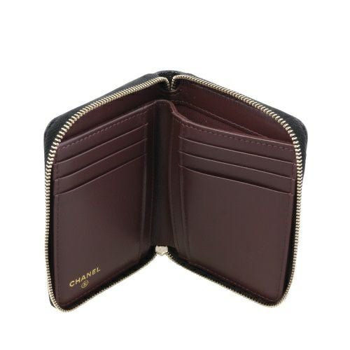 シャネル 二つ折り財布 レディース ブラック CHANEL AP4652 B10583 C3906