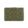 コーチ 二つ折り財布 レディース ミディアム コーナー ジップ ウォレット・シグネチャー キャンバス グリーン COACH OUTLET CW786 IMOLV オリーブ