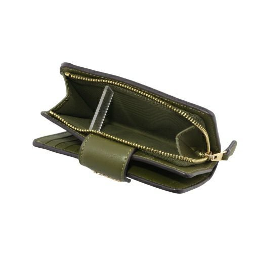 コーチ 二つ折り財布 レディース ミディアム コーナー ジップ ウォレット・シグネチャー キャンバス グリーン COACH OUTLET CW786 IMOLV オリーブ