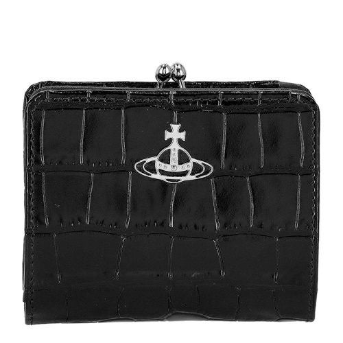 ヴィヴィアンウエストウッド 二つ折り財布 レディース EMBOSS CROC LEATHER ブラック Vivienne Westwood 5115002YW L0098 N401 BLACK