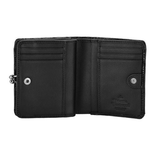 ヴィヴィアンウエストウッド 二つ折り財布 レディース EMBOSS CROC LEATHER ブラック Vivienne Westwood 5115002YW L0098 N401 BLACK
