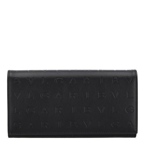 ブルガリ 長財布 メンズ Bulgari Logo Infinitum ブラック BVLGARI