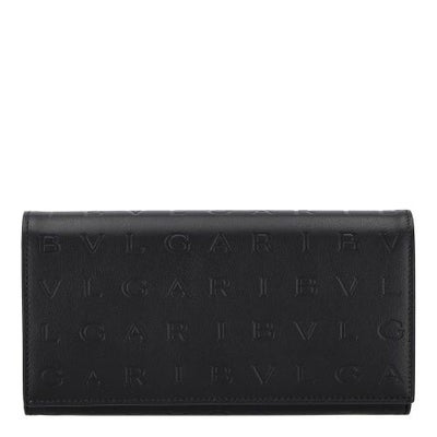 ブルガリ 長財布 メンズ Bulgari Logo Infinitum ブラック BVLGARI 