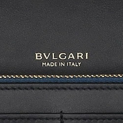 ブルガリ 長財布 メンズ Bulgari Logo Infinitum ブラック BVLGARI