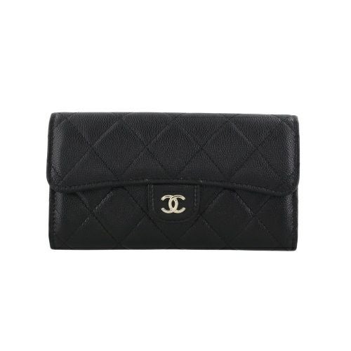 シャネル 長財布 レディース ブラック CHANEL AP1000 B10583 C3906 ブラック
