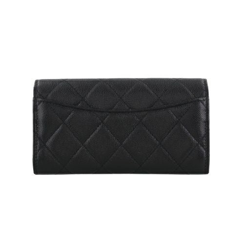 シャネル 二つ折り財布 レディース ブラック CHANEL AP1000 B10583