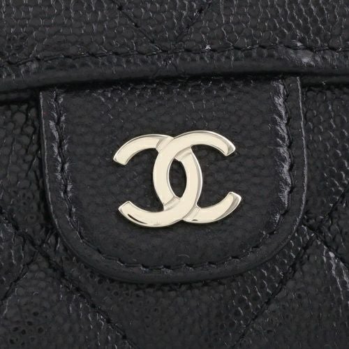シャネル 二つ折り財布 レディース ブラック CHANEL AP1000 B10583