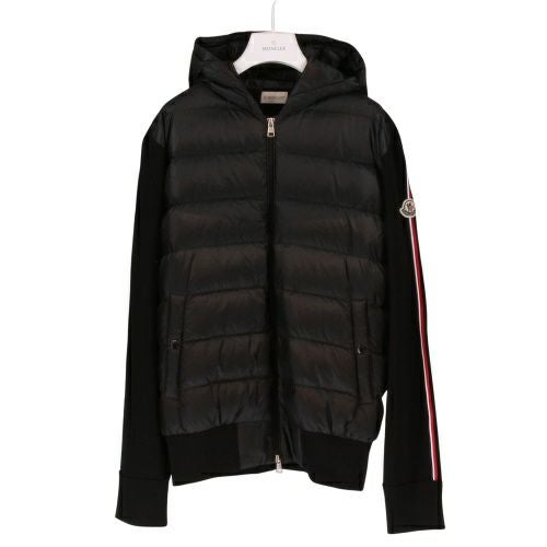 モンクレール カーディガン ブルゾン ニット ダウン アウター メンズ CARDIGAN TRICOT ブラック MONCLER I2 091 9B000 08 M1131 999 BLACK サイズXL
