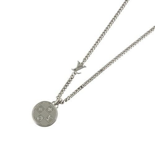 ルイヴィトン ペンダント・ダミエ ステープル シルバー LOUIS VUITTON M02446