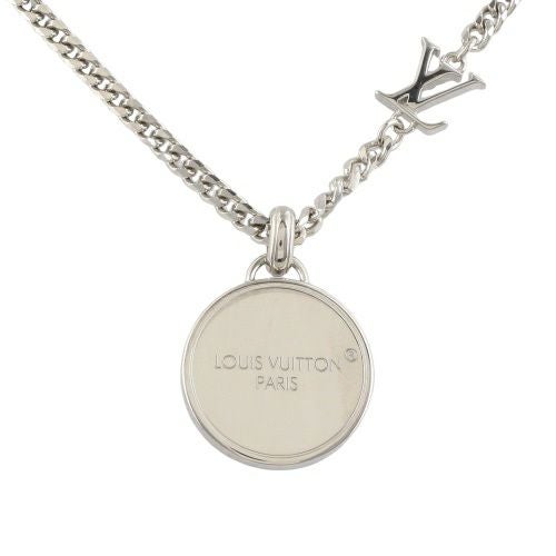 ルイヴィトン ペンダント・ダミエ ステープル シルバー LOUIS VUITTON M02446